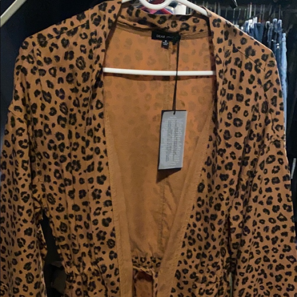NWT Dear John spring/summer leopard kimono jacket
